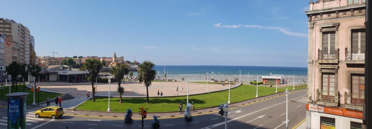 Appartamento Apartamento La Escalerona Con Vistas Al Mar Gijón Esterno foto